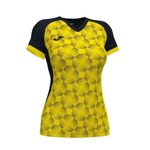 Camiseta de mujer JOMA SUPERNOVA III negro/amarillo