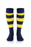 Medias ACERBIS Rayadas marino/amarillo (PACK 5 UDS)