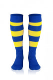 Medias ACERBIS Rayadas royal/amarillo (PACK 5 UDS)