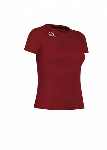 Camiseta de mujer ACERBIS DEVI burdeos