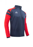 Sudadera c/cremallera ACERBIS KEMARI marino/rojo