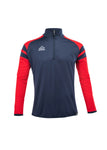 Sudadera c/cremallera ACERBIS KEMARI marino/rojo
