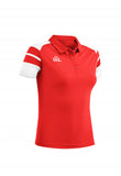 Polo de mujer ACERBIS KEMARI rojo/blanco