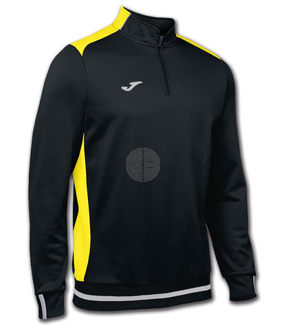 Sudadera c/cremallera JOMA CAMPUS II Negro/amarillo