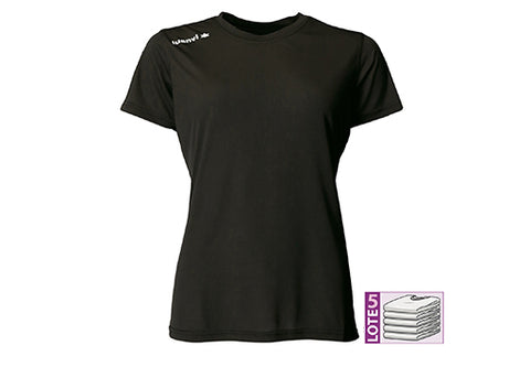 Camiseta de mujer LUANVI NOCAUT GAMA Negro - PACK 5