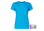 Camiseta de mujer LUANVI NOCAUT GAMA Turquesa- PACK 5