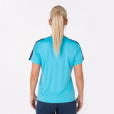Camiseta de mujer JOMA ACADEMY III turquesa flúor/marino
