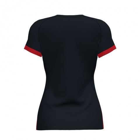 Camiseta de mujer JOMA SUPERNOVA III negro/rojo –