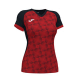 Camiseta de mujer JOMA SUPERNOVA III negro/rojo