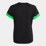 Camiseta de mujer JOMA SUPERNOVA III negro/verde flúor