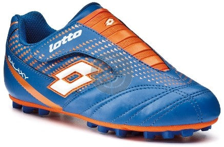 Bota de fútbol LOTTO GALAXY CL JUNIOR Azul/naranja